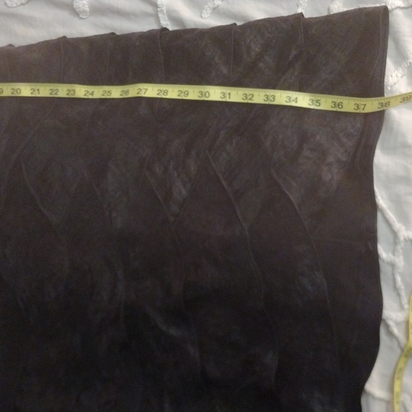 Adrianna Papell shutter ruffle pleated cocktail/prom dress black sz 10 - Picture 14 of 16